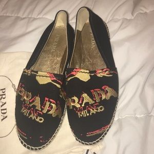 Prada Espadrilles Logo